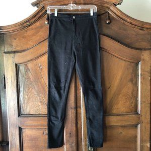 Girls Black High Rise Skinny Pants
